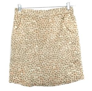 NWT LOFT Spotted Patterned Skirt
